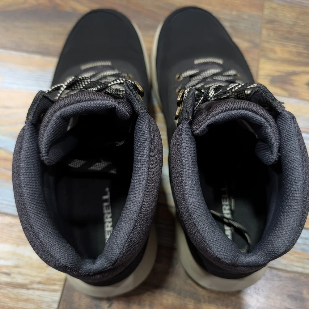 Merrell Men's Capron Mid Waterproof Hiking Boots Black Size 9 - Picture 3 of 5